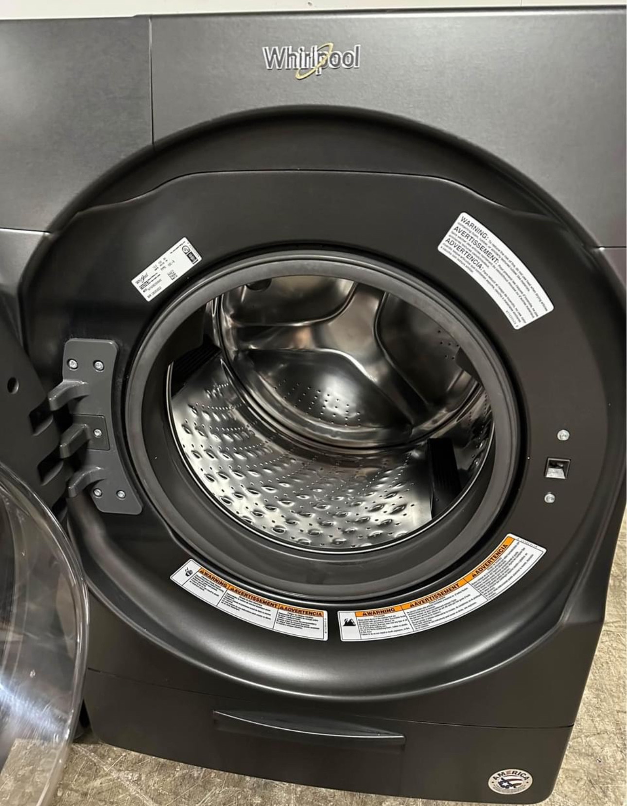 ge 24 inch front load smart washer with 5.0 cu. ft. capacity ft 24 inch gas smart dryer with 7.4 cu. ft. capacity, wifi enabled