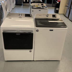 Home samsung 5.0 cu. ft. top load washer with active water jet in champagne ft 7.4 cu. ft. electric dryer with sensor dry in champagne
