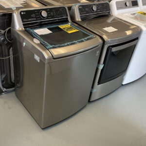 samsung 5.0 cu. ft. top load washer with active water jet in champagne ft 7.4 cu. ft. electric dryer with sensor dry in champagne