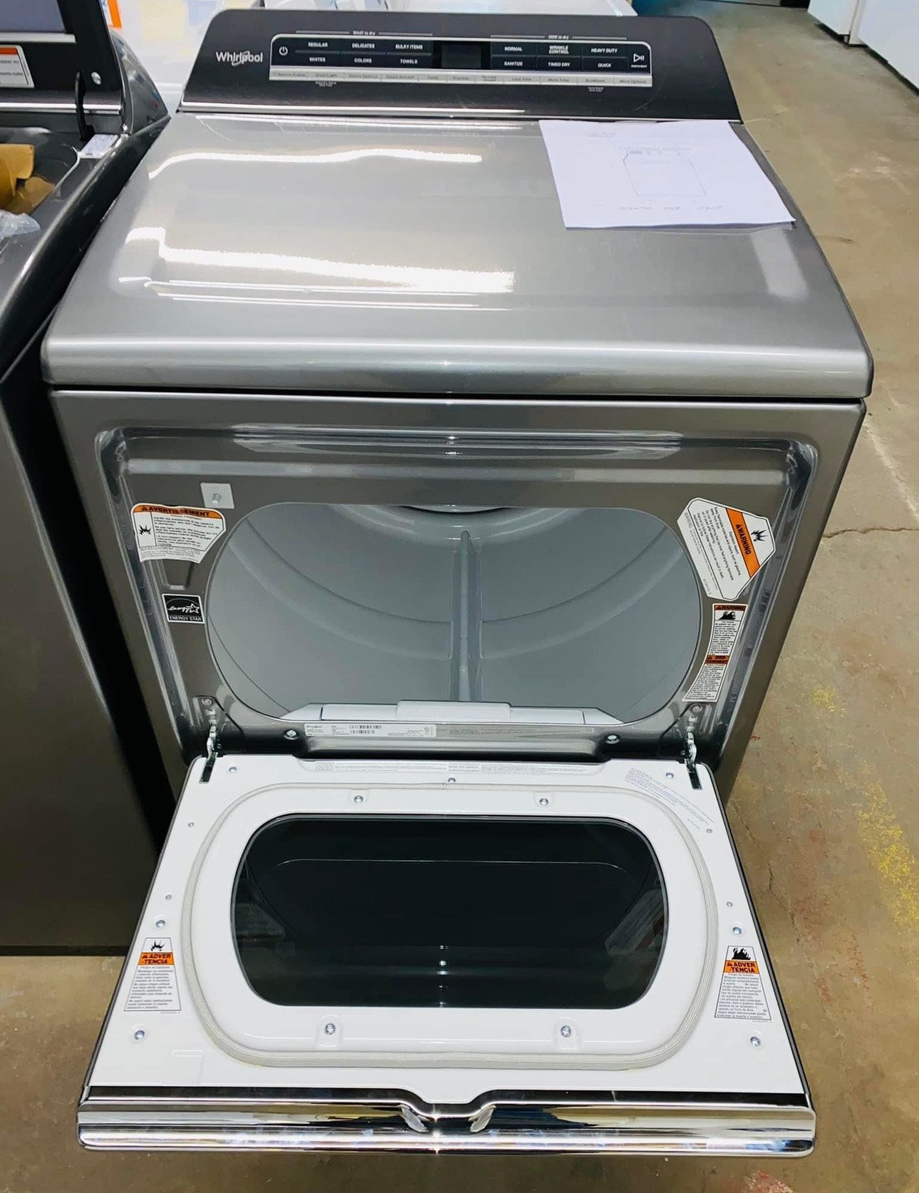 samsung 5.0 cu. ft. top load washer with active water jet in champagne ft 7.4 cu. ft. electric dryer with sensor dry in champagne