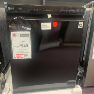 lg 24 inch, front control built in dishwasher with a stainless steel tub, quadwash™ technology, and a 48 dba sound level